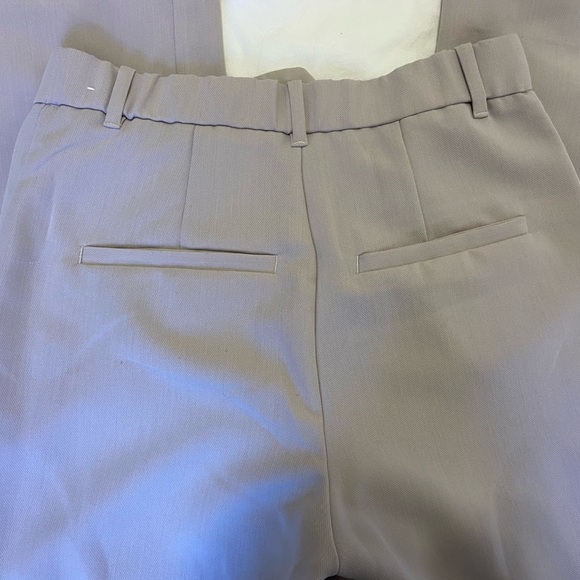 Abercrombie and fitch Taupe high-waisted pleated trousers in LONG - Picture 5 of 10